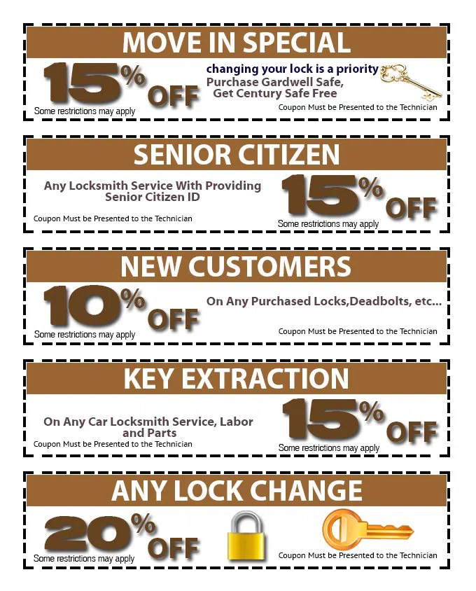 Central Locksmith Store Cary, NC 919-355-5321 - coupon-01
